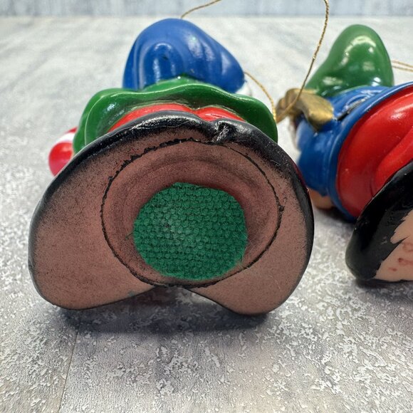 Disney the Seven Dwarfs Vintage 3” PVC Toy Figures/Ornaments 1980’s Christmas - Picture 8 of 10